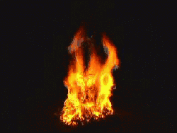 animated moving fire
