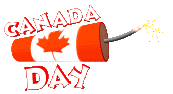 Canada Day fireworks fuse burning animated gif