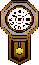 Animated wall clock