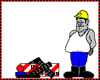 Construction worker working animation