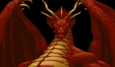 Nice fiery dragon's breath animation for Dungeons and Dragons logo