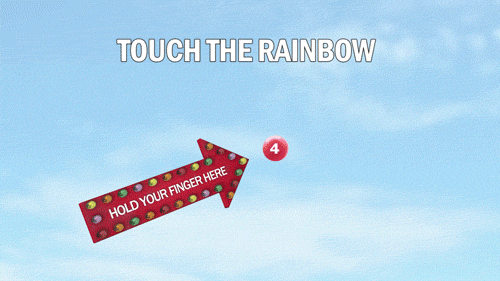 Touch the rainbow animated gif image