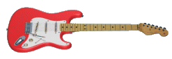 Rocking red guitar animation