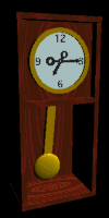 Animated grandfather clock