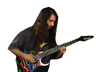 Animated guitar player