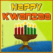 Happy Kwanzaa candles celebrating the Seven Principals of family and community