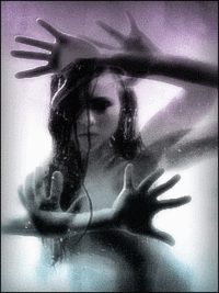  Erie ghostly positive negative flashing image of girl waving hands in this spooky moving picture