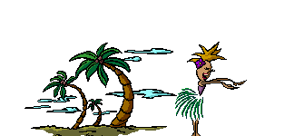Island hula dancer animated gif