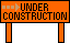 Little orange animated under construction sign