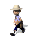 animated mailman walking