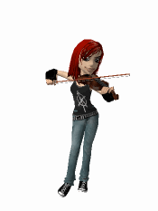 Animated gif of girl playing violin