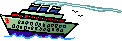 Little animated cartoon ocean liner
