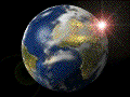 3d animated spinning earth