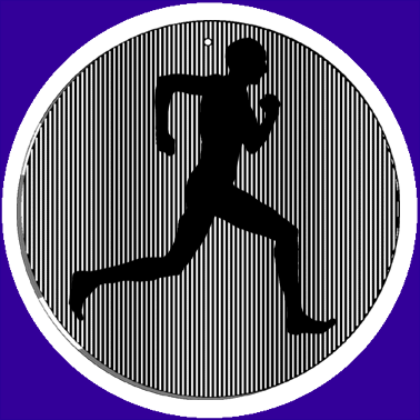 Moving animated man silhouette running gif animation