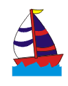 Cartoon sailboat animation