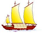 Chinese junk animated clip art image