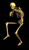 animated skeleton creaping up on something