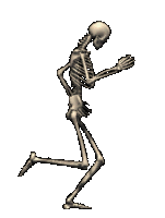 animated skeleton walking dancing animation
