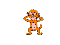 Small animated hear see speak no evil moving monkey gif