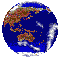 earth globe spinning