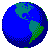 Small Earth Globe Animation
