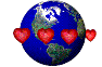 hearts orbiting earth