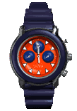 Animated wrist watch with moving hands