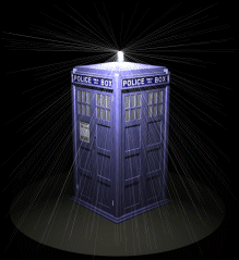 Flashing Tardis (Time and relative dimensions in space)  animation from Dr. Who by Acorn.