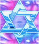 Shield of David gif animation changing colors