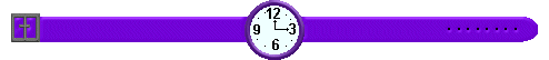 Animated watch with purple watch band