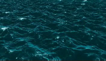 Rough choppy seas in the open ocean