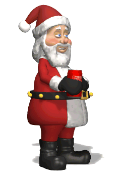 Animated Father Christmas Clipart - vgteol