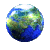 Spinning Earth globes turning around and rotating planet gif animations